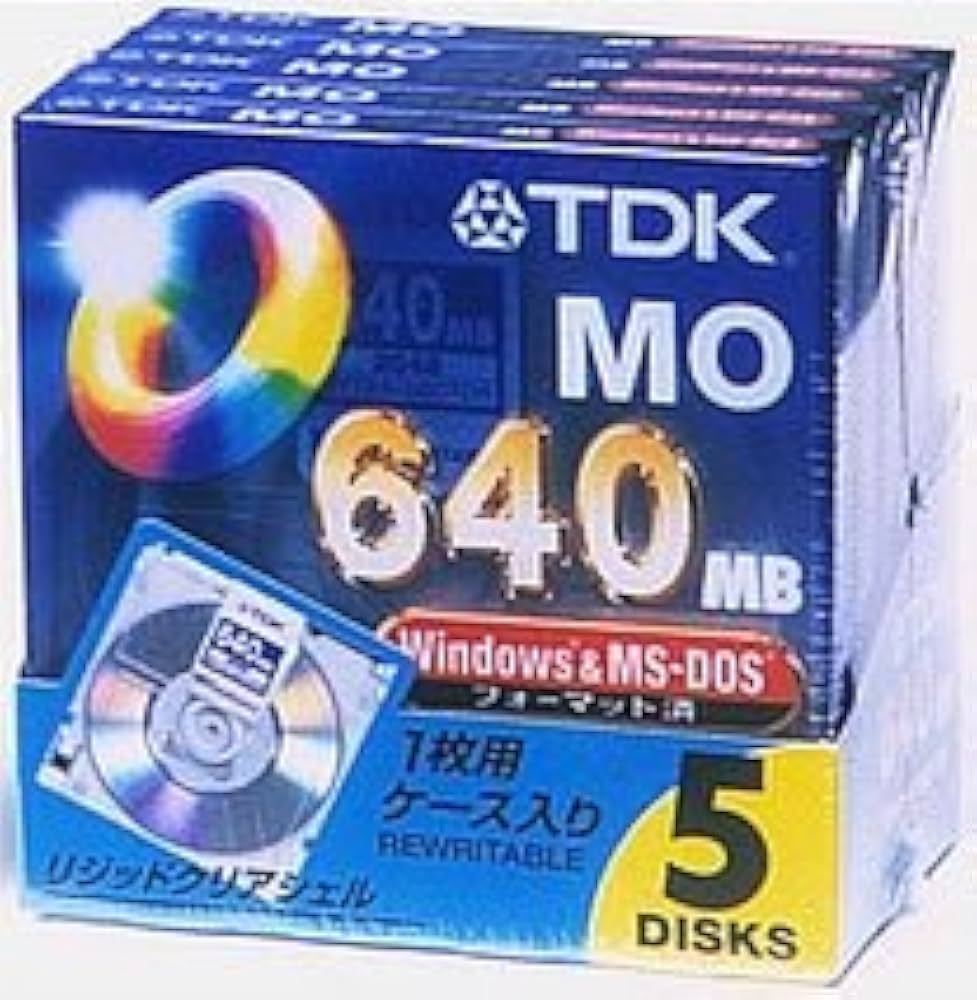 Amazon.co.jp: TDK MOディスク 640MB Windowsフォーマット5枚パック