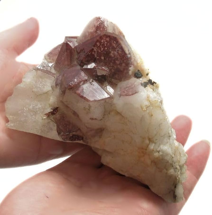 Amazon.co.jp: 赤水晶 レッドクォーツ レッドファントム クラスター 重