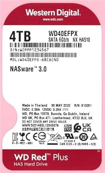 Amazon.com: Western Digital 4TB WD Red Plus NAS Internal Hard