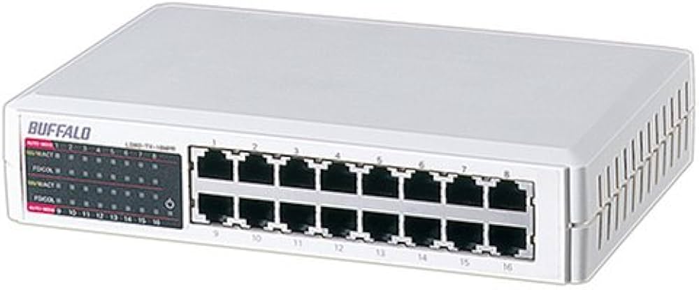 Amazon | BUFFALO LSW2-TX-16NPR 10/100M SWハブ16P プラスチック