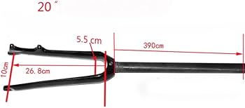 Amazon | 14/16/20インチ用 451 406 フルカーボン フロントフォーク