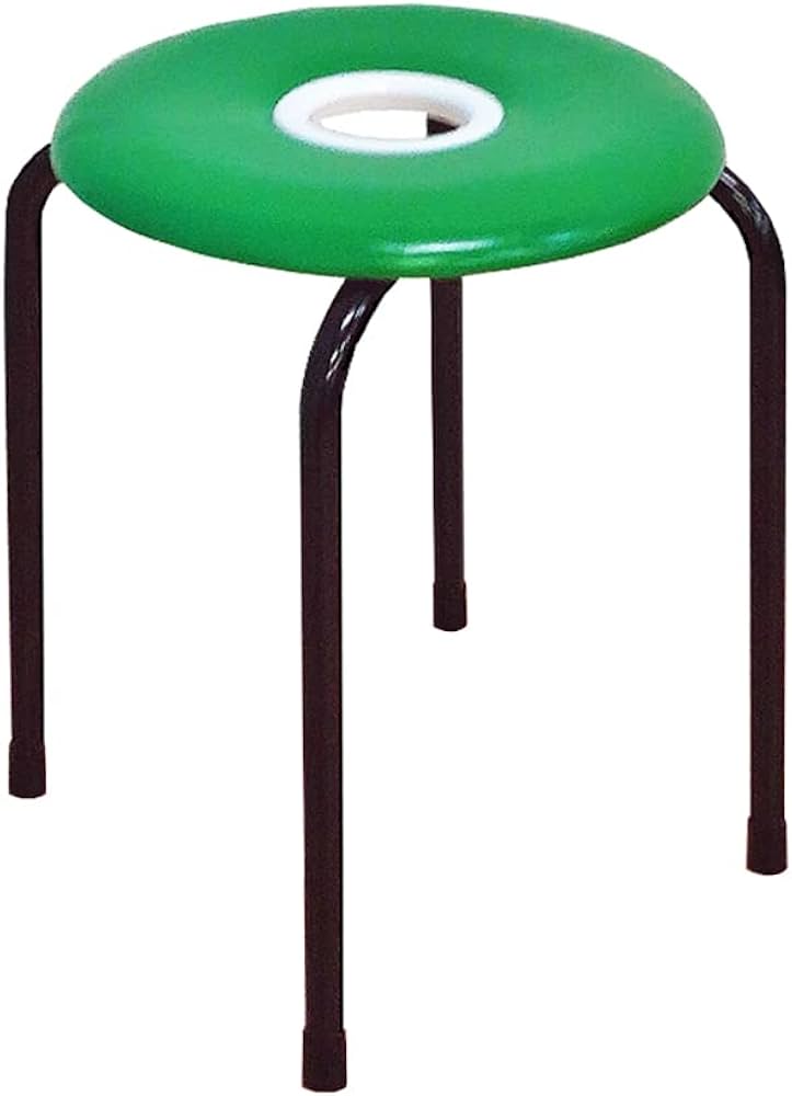 Amazon.co.jp: 日本製 パイプ椅子 ドーナツ スタッキングチェア 座面高