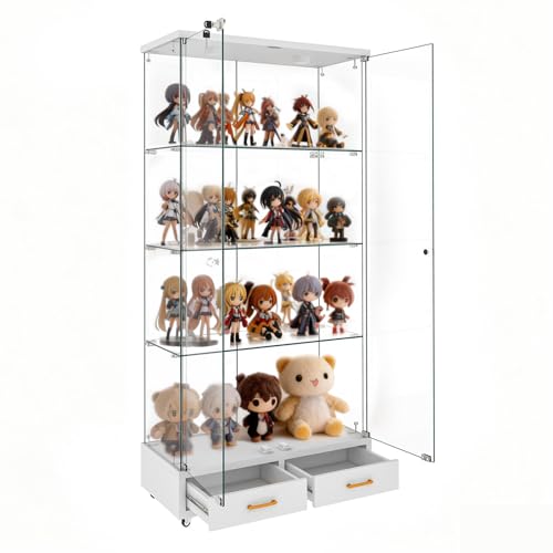 コレクションケース キャビネット ledライト付き コンソール」の人気