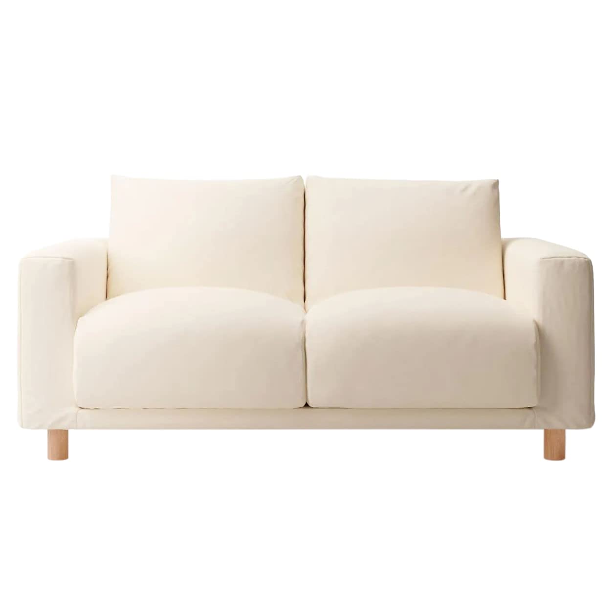 Amazon｜無印良品 ソファ本体 白 幅162×奥行90.5×高さ75cm 2シーター