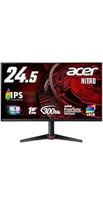 Amazon.co.jp: Acer Nitro ゲーミングモニター 24.5インチ フルHD IPS