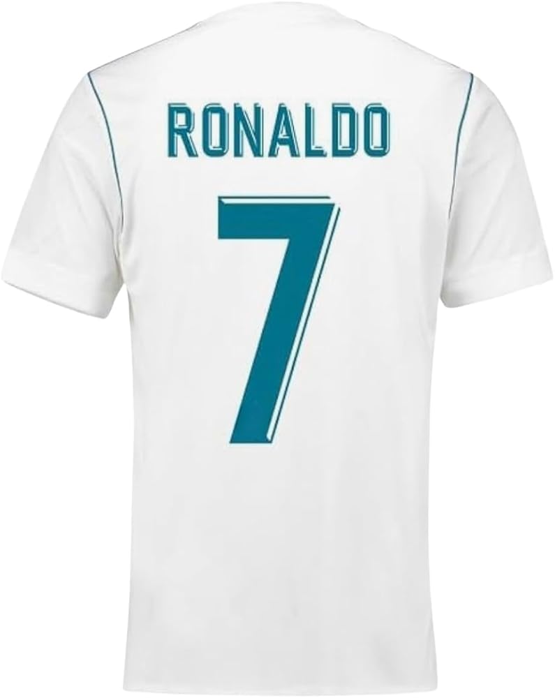 Amazon.com : Ronaldo #7 Retro 17/18 Home Short Sleeve Soccer