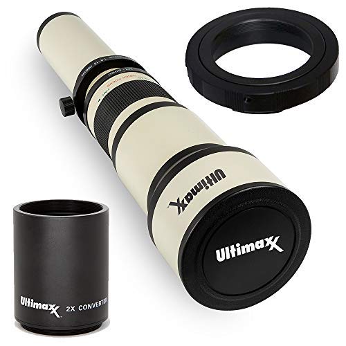 Amazon.com : Ultimaxx 650-1300mm (w/ 2X Teleconverter 1300-2600mm