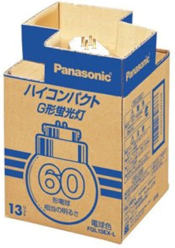 Amazon | パナソニック ハイコンパクトG形蛍光灯 13W 3波長形電球色