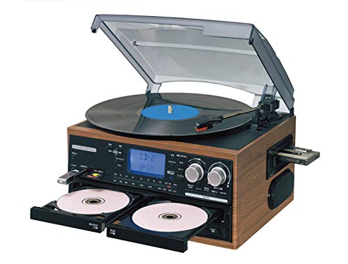 Amazon.co.jp: DCT 木目調 ダブルCD録音機能付 マルチレコード