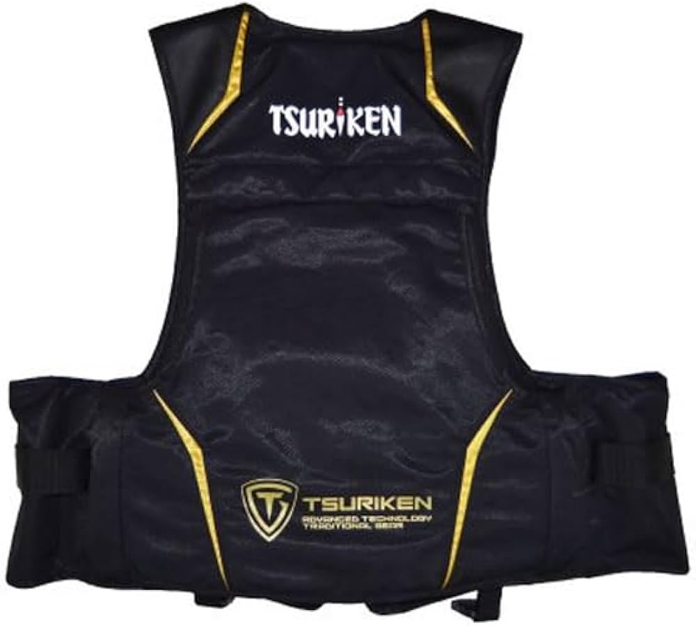 Amazon | [釣研] フローティングベスト TV222 ブラック XL | 釣研