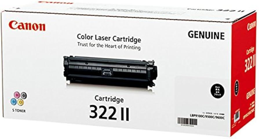 Amazon.co.jp: CANON トナーカートリッジ322II ブラック 純正品