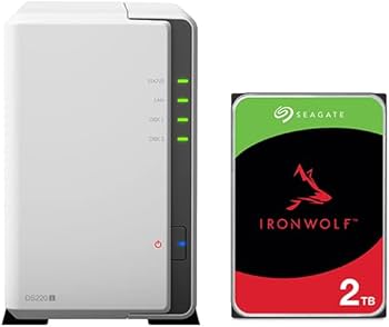 Synology NAS Drive DS220J 4TB - 2 Bay Desktop NAS Enclosure