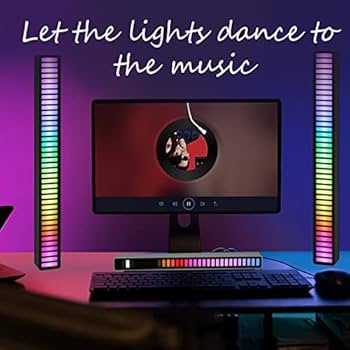 Amazon.co.jp: 2つ音楽連動 スマート,LED ライト,LEDテープライト,音に