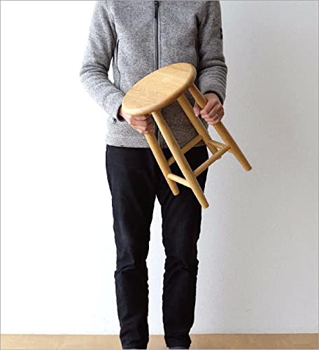 Amazon.co.jp: スツール 天然木 無垢材 おしゃれ オーク 木製スツール