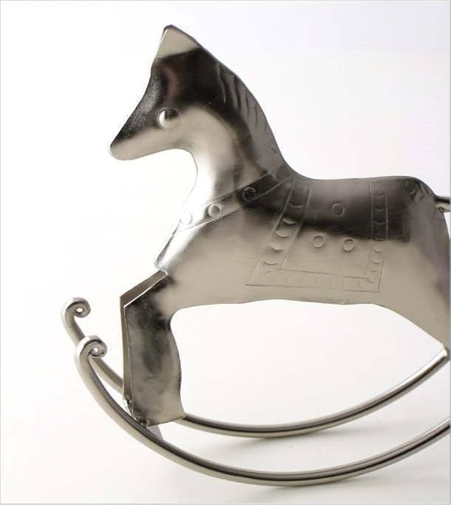 Amazon.co.jp: ロッキングホース 馬 置物 オブジェ 小物 アンティーク