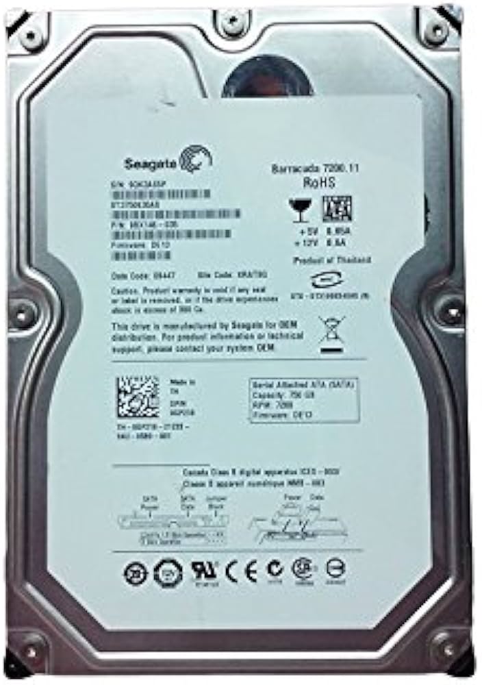 Amazon.co.jp: Refurbished Seagate Barracuda 7200.11 st3750630as