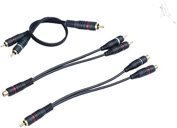 Amazon | RCA分配ケーブル 21.5cm 分岐 RCAオスto 2RCAメス ビデオ