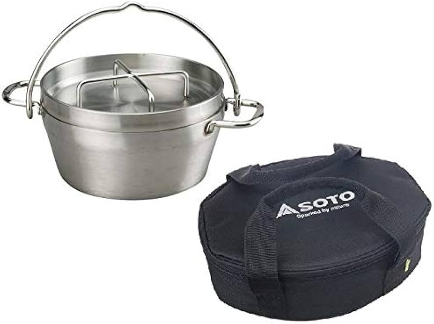 Amazon.co.jp: SOTO ステンレスダッチオーブン（8インチ）ST-908＋収納