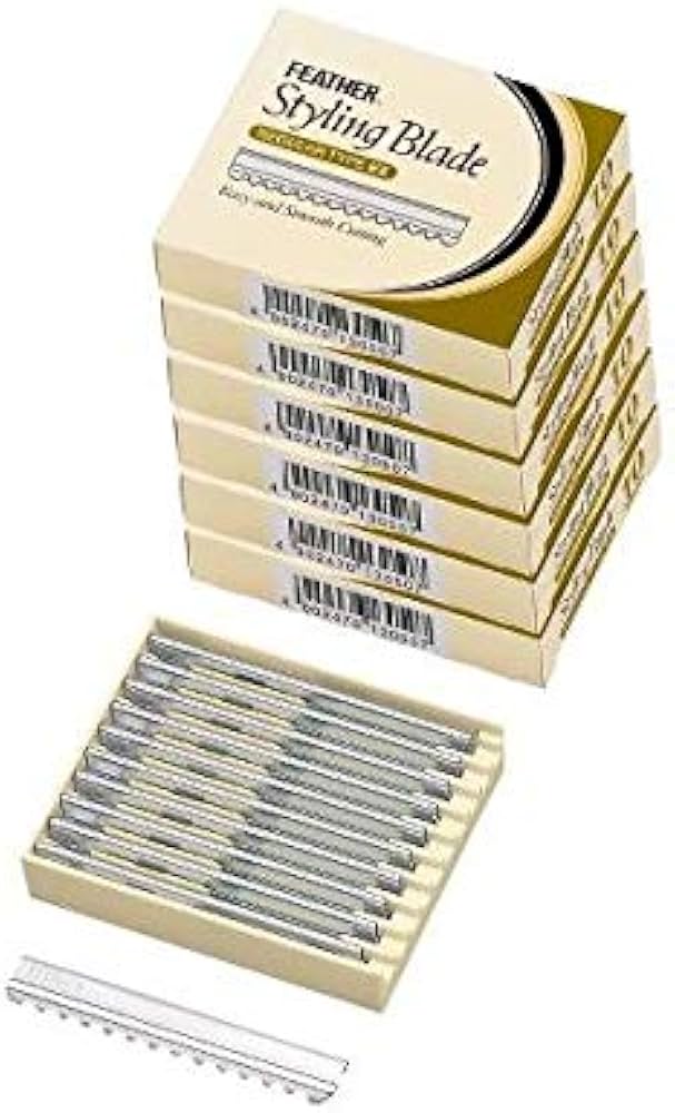 Amazon.co.jp: フェザー スタイリングブレイド CG-10 替刃 10枚入×5コ