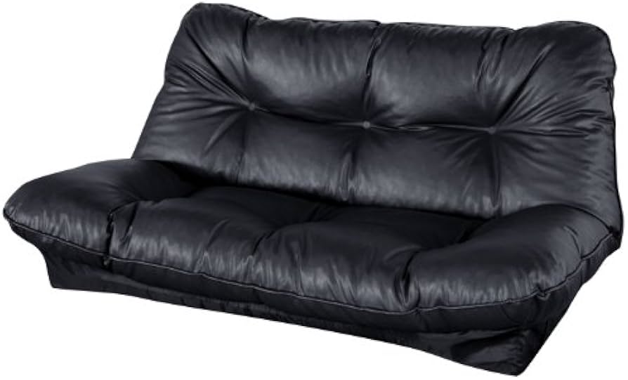 Amazon｜レザー二人掛けリクライニングソファ (ブラック) 【厚みのある
