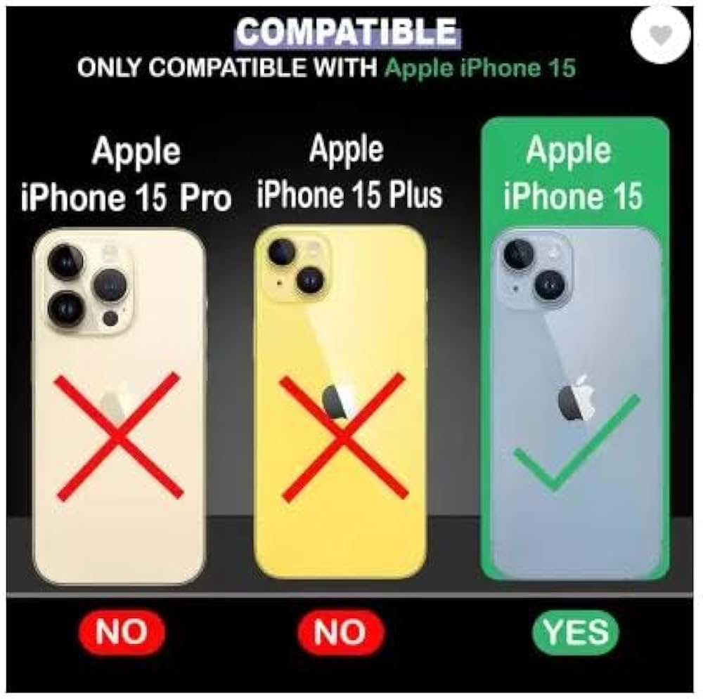 Luxury Counter Back Case for Apple iPhone 15 [Anti Peel Off] Clear