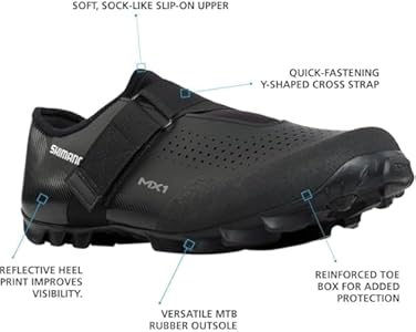 SHIMANO MX100 Unisex Off-Road Cycling Shoes, Multi-Use Bike Shoe