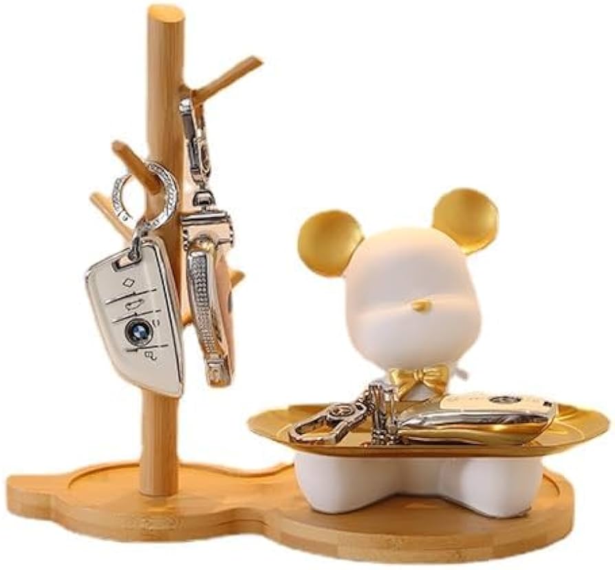 Amazon.co.jp: 北欧風 クマ キー収納 おしゃれ 小物入れ 玄関収納