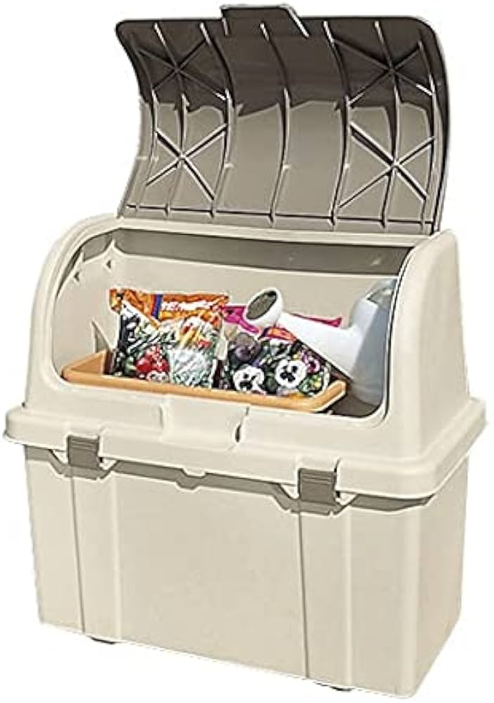 Amazon.co.jp: ゴミ箱 屋外 大容量 分別ストッカー 仕切り付き 220L