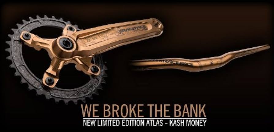RaceFace Atlas Mountain Bike Crankset, Kash Money, 175mm with 68