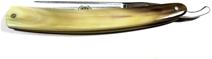 Amazon.co.jp: 最高級レザーカミソリ 5/8 炭素鋼 角骨製ハンドル