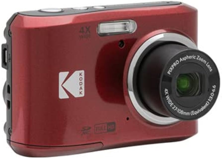 Amazon.com : Kodak PIXPRO FZ43 Friendly Zoom Digital Camera (Red