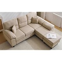 Amazon｜L字型ソファセット 5人掛け クッション付き 分割可能 2-5人用