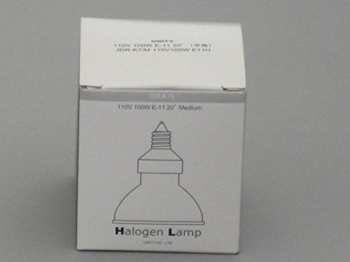 Amazon | ユニティ ハロゲン電球 JDR110V80W 径70mm E11 広角 ダイクロ