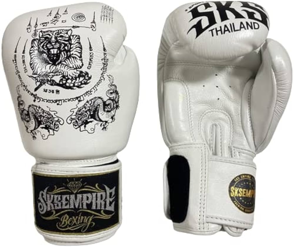 Amazon | SKS EMPIRE ボクシンググローブ 本革 サクヤン刺繍柄 (4oz