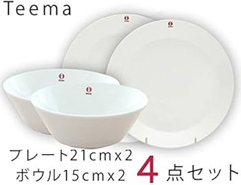 Amazon.co.jp: イッタラ(iittala) ティーマ ホワイト 4点セット