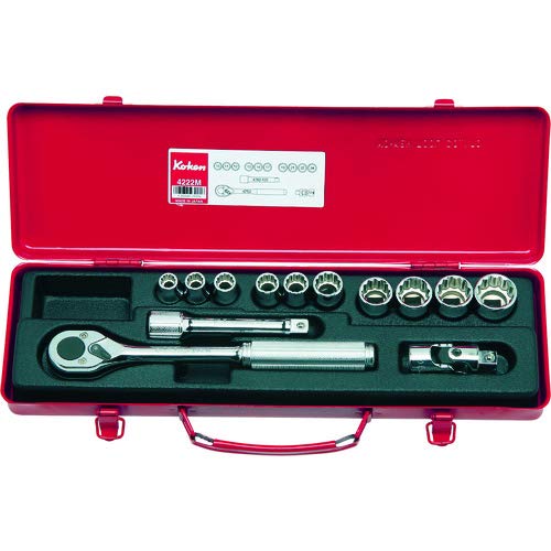 Amazon | コーケン 1/2(12.7mm)SQ. ソケットセット 13ケ組 4222M