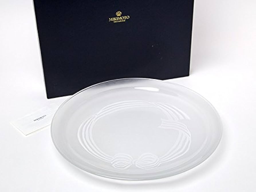 Amazon.co.jp: MIKIMOTO Mikimoto International Frosted Glass Dinner