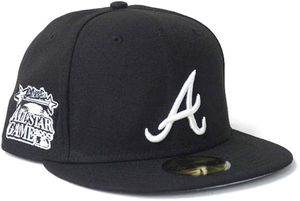 Amazon | MLB ブレーブス キャップ 59FIFTY サイドパッチアップ Black
