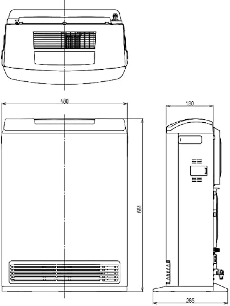 Amazon | Wiz RC-T5801ACP 13A [空気清浄機付ガスファンヒーター 50号