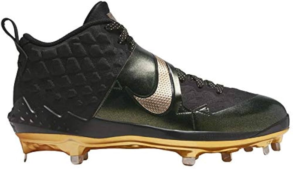 Amazon | ナイキ 野球 スパイク 金具 トラウト 6 黒/金 ブラック