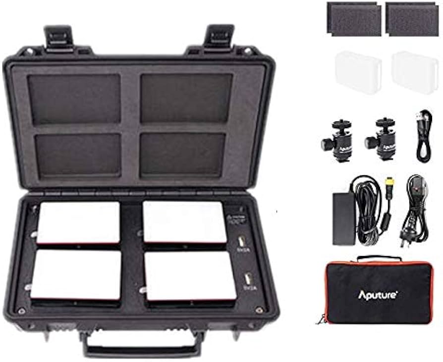 Amazon | Aputure AL-MC 4-Light Travel Kit 撮影照明ライト RGBWW