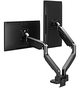 Amazon.co.jp: Pixio PS2D モニターアーム デュアル 黒 ブラック 17-35