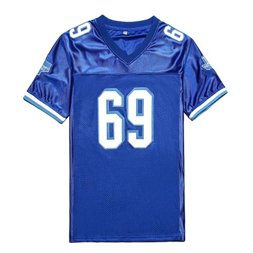 Amazon.com: AIFFEE Men's Billy Bob #69 Texas Football Jersey Blue
