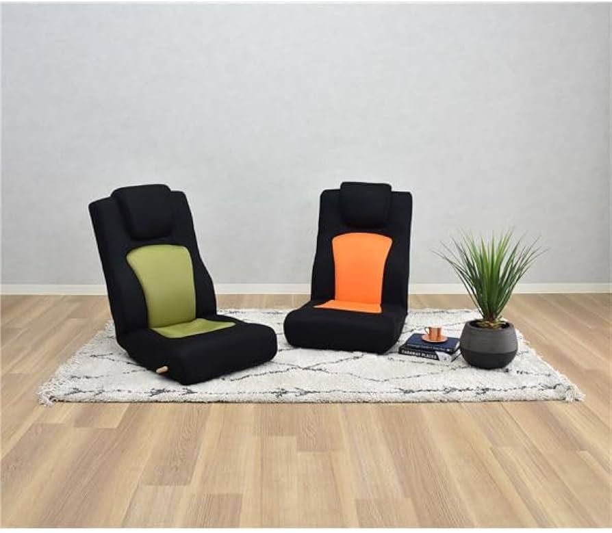 Amazon｜座椅子 レバー式 フロアチェア リクライニング ハイバック