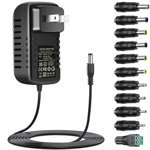Amazon | 「11変換ジャック付き」汎用24V ACアダプター DC24V 2Aパワー