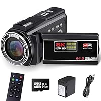 Amazon | ビデオカメラ 4K30FPS 48MP 18Xデジタルズーム IRナイト