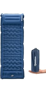Amazon.co.jp: Qunature エアーマット キャンプ マット 約12CM厚さ 枕