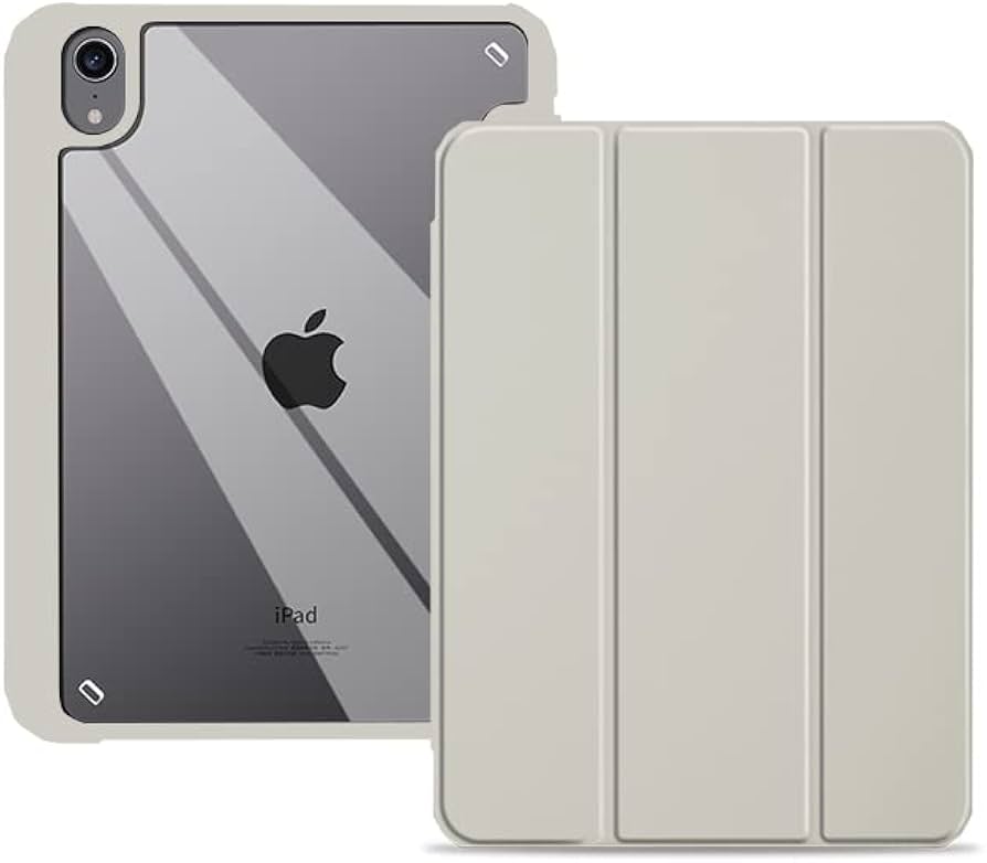Amazon.co.jp: iPad mini 第6世代 グレー iPad ケース 手帳型 ペン収納
