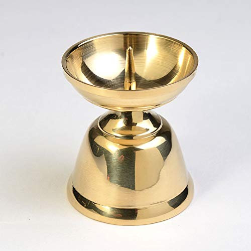 Amazon | ハセガワ仏壇 ロウソク立て (大大) 真鍮製磨き仕上 45mm