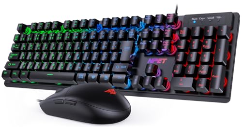 Amazon | NPET キーボード マウス セット ゲーミング LED バックライト